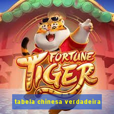 tabela chinesa verdadeira